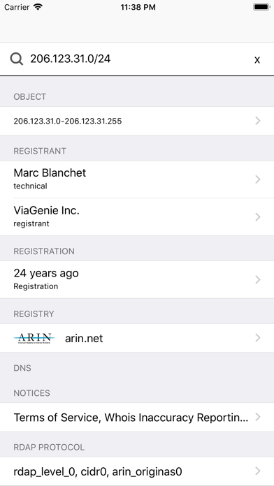 App screenshot