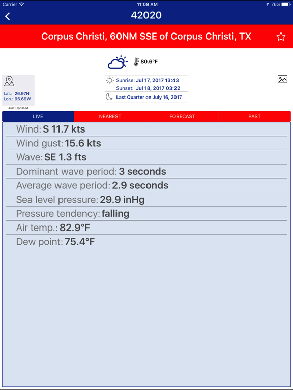 Screenshot #4 pour NOAA National Data Buoy Marine