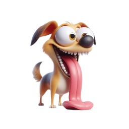 Panting Dog Stickers