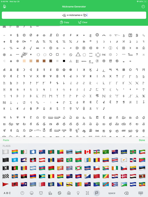 Fancy Text Symbols iPad screenshot 4 - Utilities app