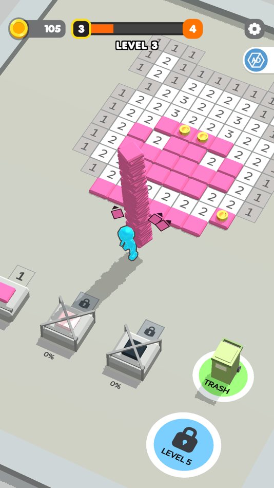 #4. Tile Craft 3D - Pixel Paint (iOS) 由: UNIT5