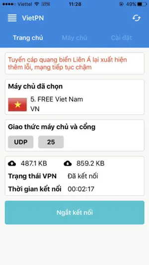 VietPN screenshot 2