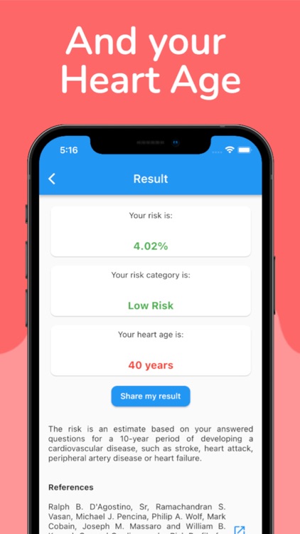 Framingham Calc - Heart Age