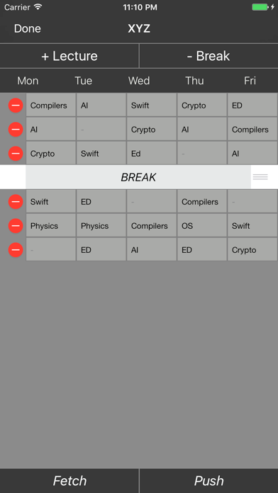 1TimeTable: Widgets & updates Screenshot 4 of 4