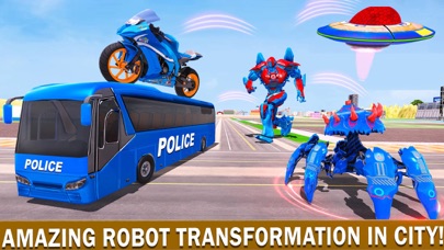 Police Robot Transform Wars 3D Screenshot