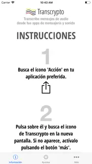 transcrypto audio transcriber iphone capturas de pantalla 1