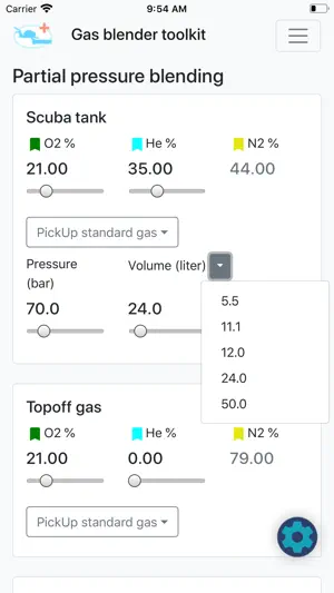 Gas Blender Toolkit screenshot 1