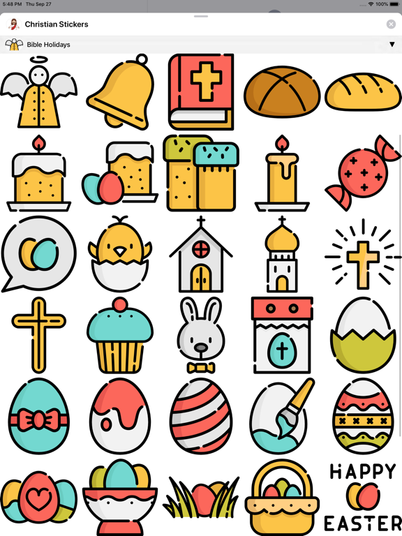 Christian & Bible Stickers iPad screenshot