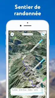 cartes 3d ski rando peakvisor iPhone Captures Décran 3