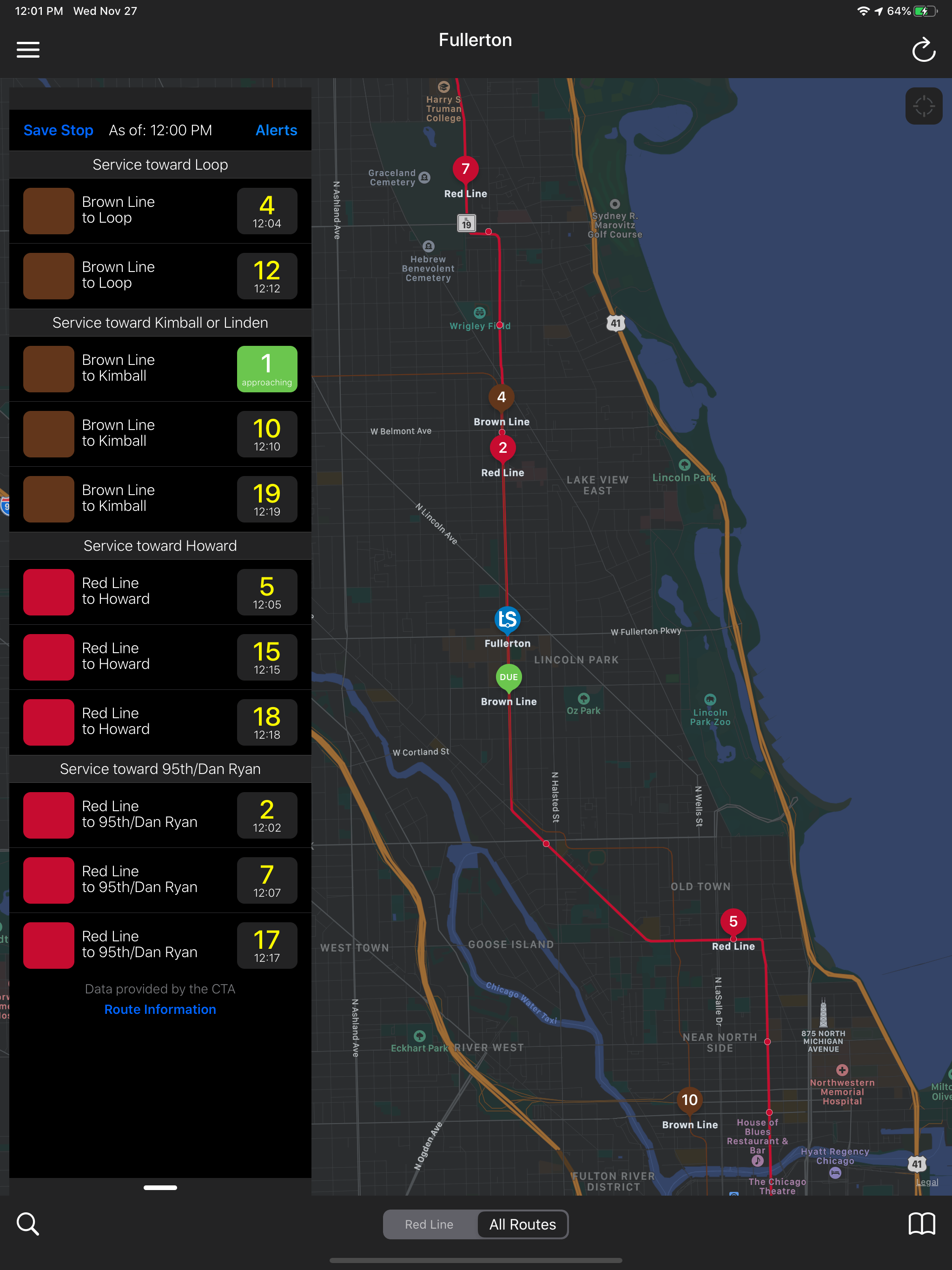 Transit Stop: CTA Tracker. screenshot 14