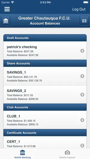 Greater Chautauqua FCU screenshot 2