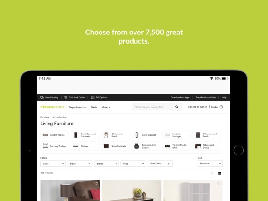 Home Centre India iPad screenshot 2