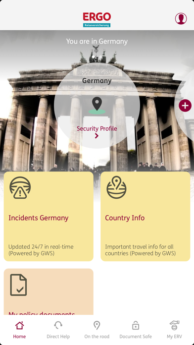 ERGO travel & care Screenshot