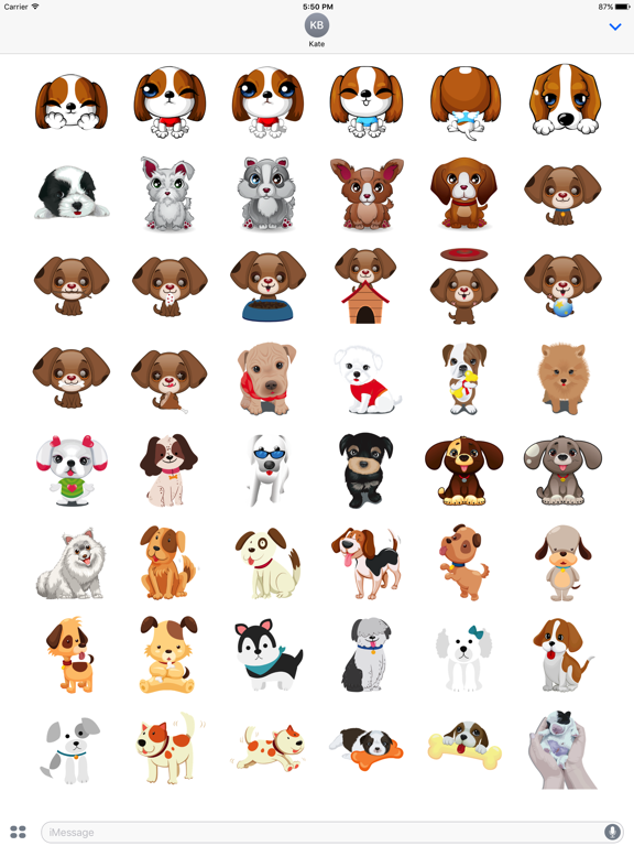 Screenshot #5 pour Cute Dog Stickers & Emoji