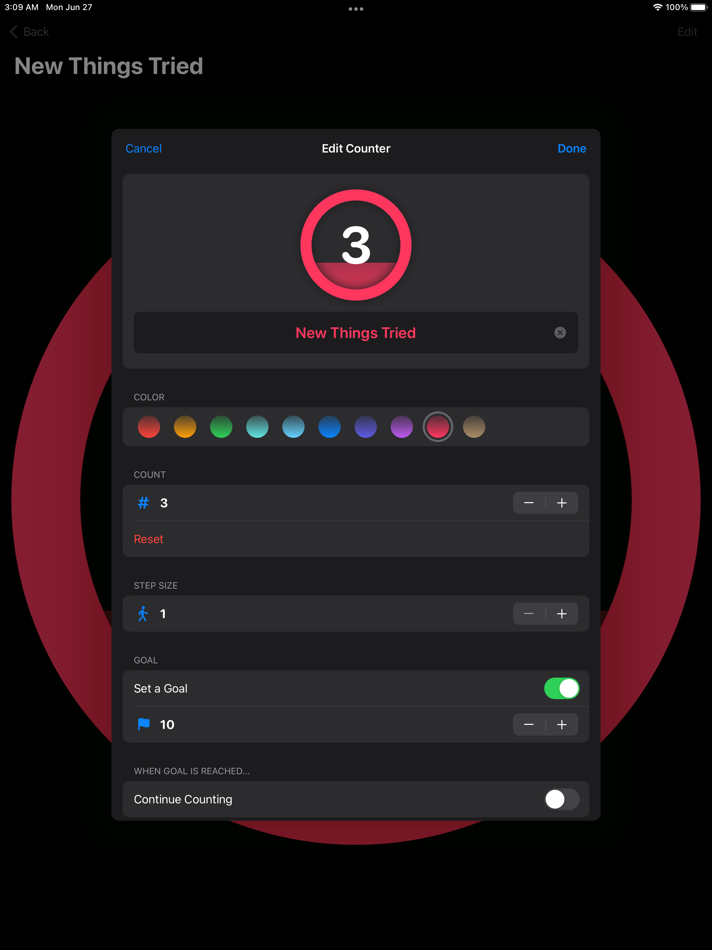 #3. Count On Me: Tally Counter (iOS) 由: Mischa Hildebrand