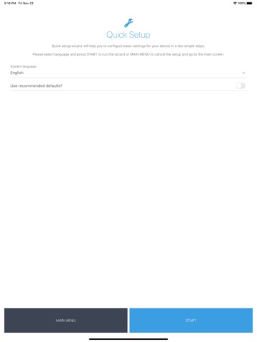 MikroTik iPad screenshot