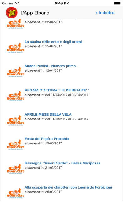 L'App Elbana iPhone screenshot 3