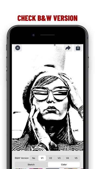 Photo to AI Art Sketch Cartoon Screenshot