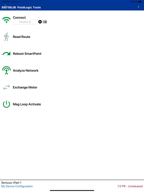 Sensus FieldLogic Tools iPad screenshot 1 - Business app