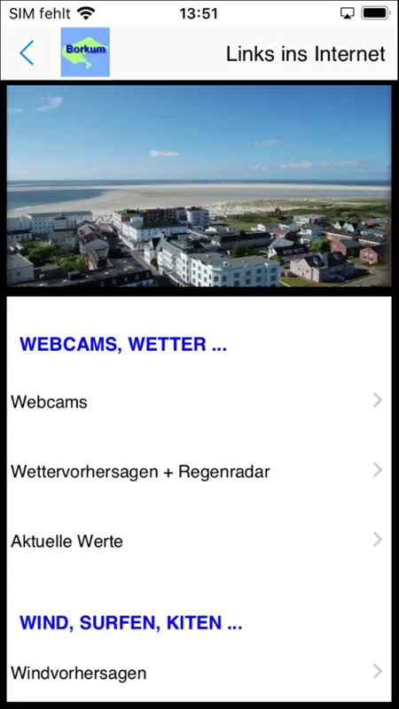 Borkum Urlaubs App screenshot 6 of 10