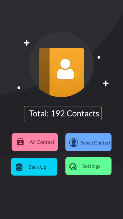 Screenshot #1 pour Contact backup & Restore Data