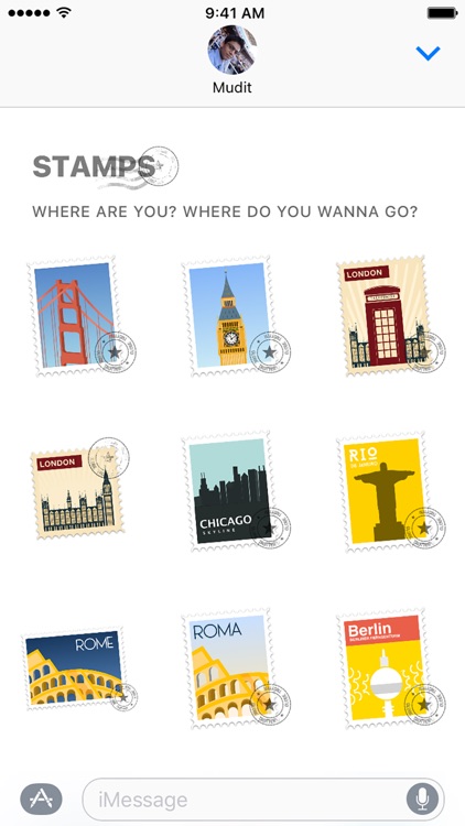 Places: Stamps and Stickers