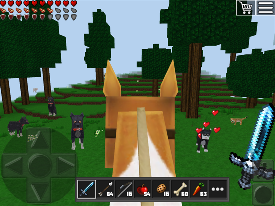 World of Cubes Block Craft iPad app afbeelding 2