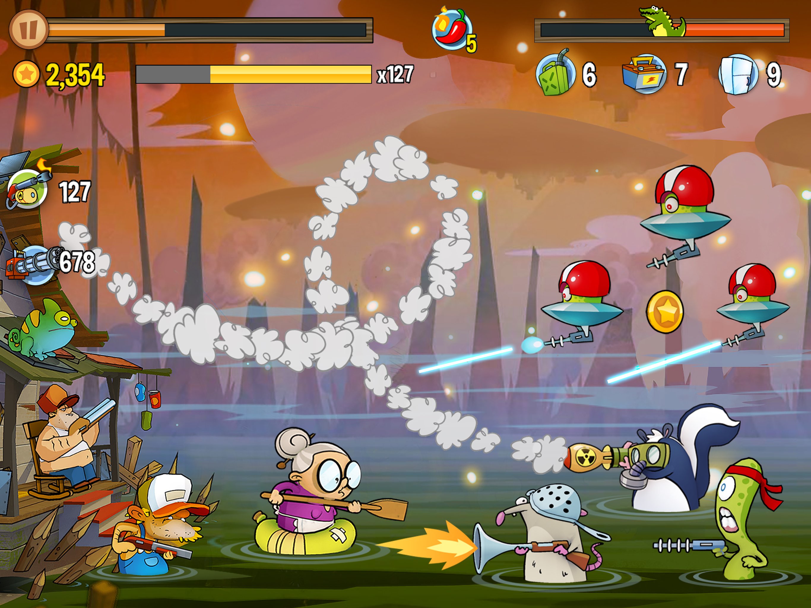 Swamp Attack 截图 3