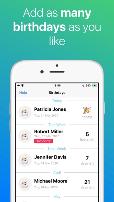 Screenshot #3 pour Anniversaire App
