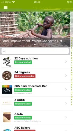 Chocolate List screenshot 1