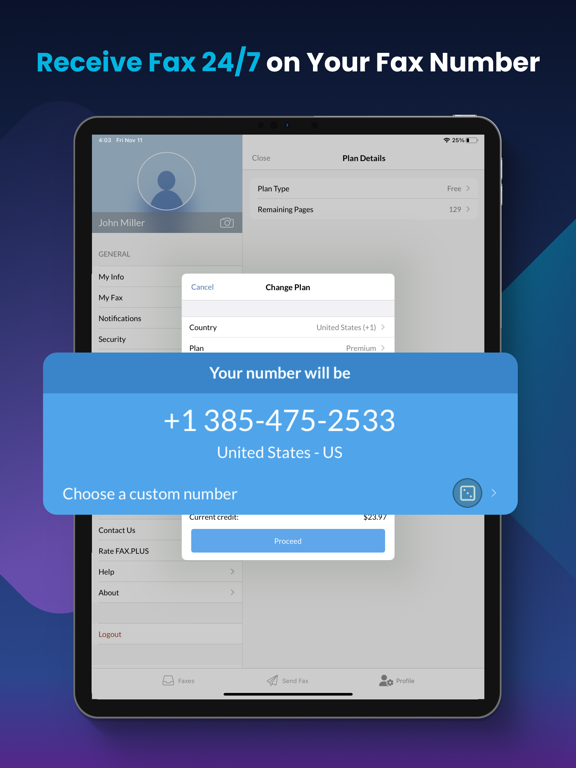 Screenshot #6 pour Fax.Plus - Fax en ligne