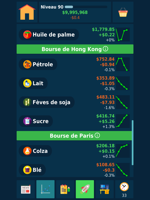 Screenshot #6 pour Jeu de Bourse : Simulateur