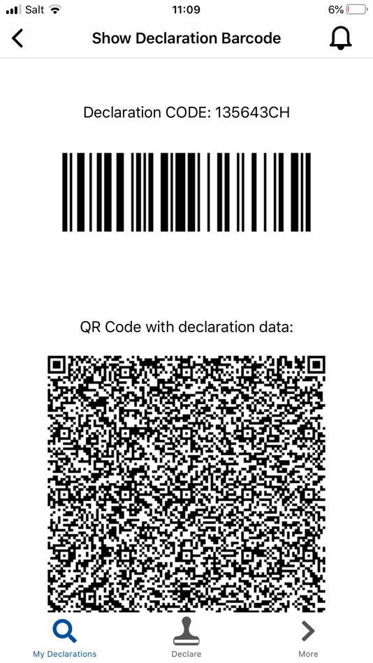 #9. EAD Customs Declarations (iOS) Podle: Universal Postal Union
