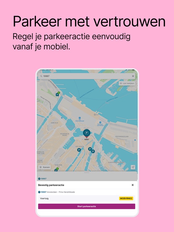 EasyPark x Parkmobile iPad app afbeelding 3