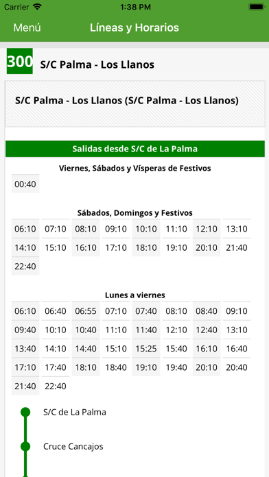 Screenshot #2 pour Transportes Insular La Palma