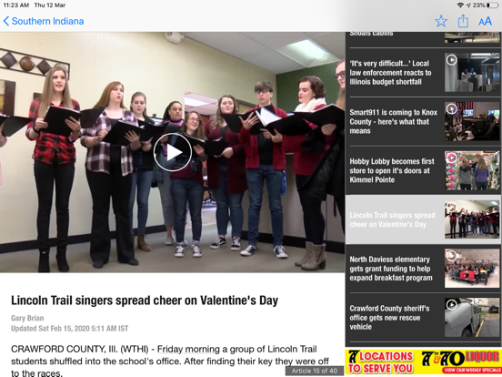 WTHI News 10 iPad screenshot 7 - News app