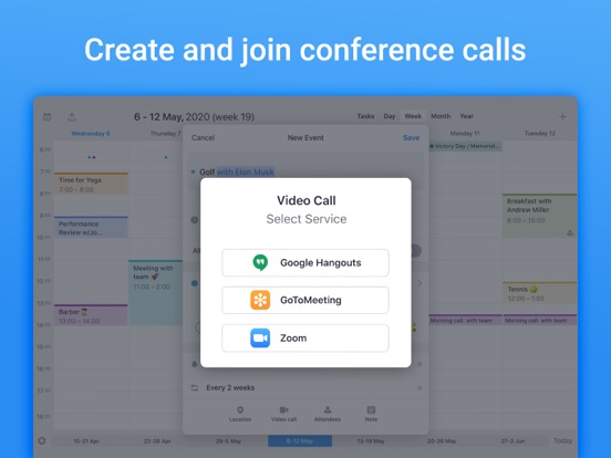 Calendars: Plannen en Kalender iPad app afbeelding 4