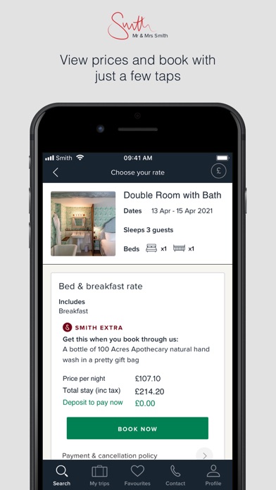 Mr & Mrs Smith boutique hotels Screenshot