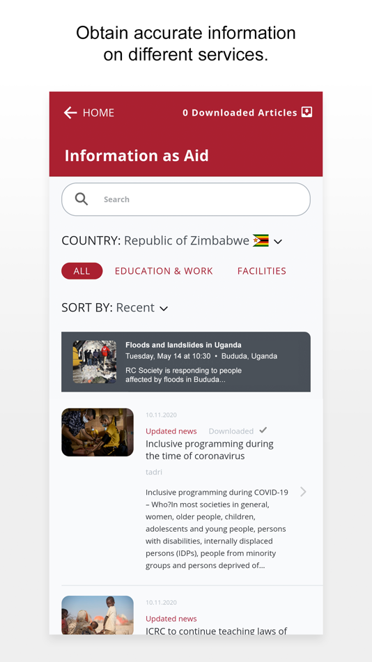 #1. RedSafe (iOS) 由: Le Comite International de la Croix-Rouge (CICR)