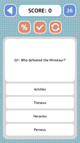 Greek Mythology Quiz - Game screenshot
