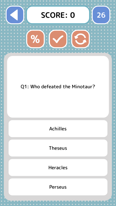 Screenshot #3 pour Greek Mythology Quiz - Game