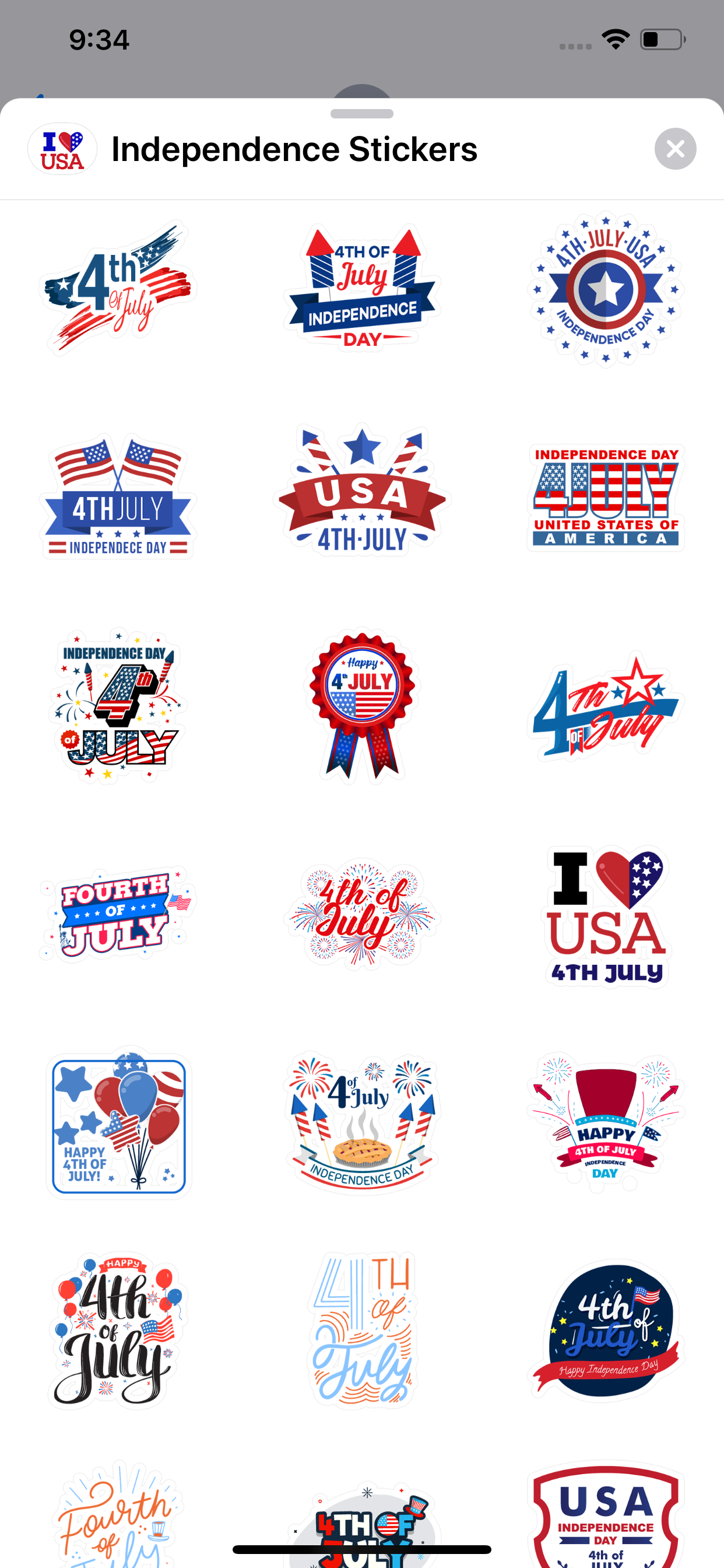 4th of July Stickers ⋆ screenshot 4