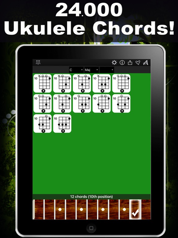 Ukulele Chords Compass iPad screenshot 1 - Music app