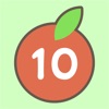 Make 10 - apple number icon