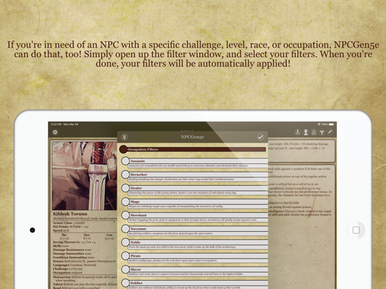 Screenshot #6 pour NPCGen5e