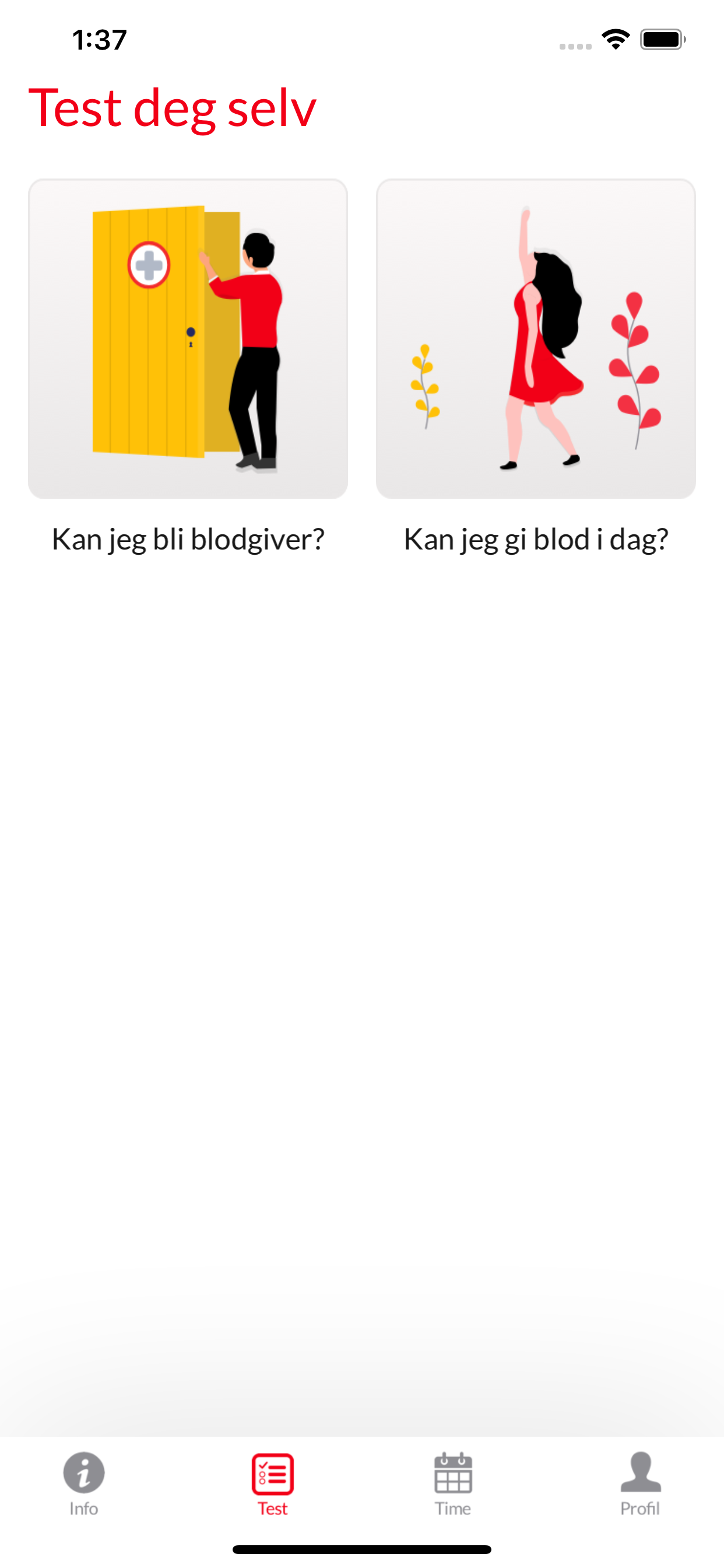 Blodgiver app