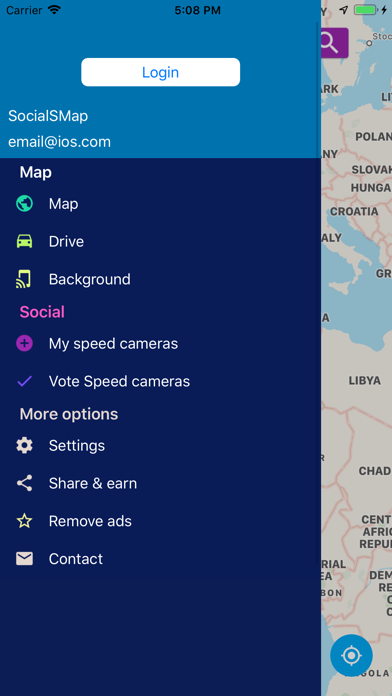 Speed Cameras Radar Screenshot