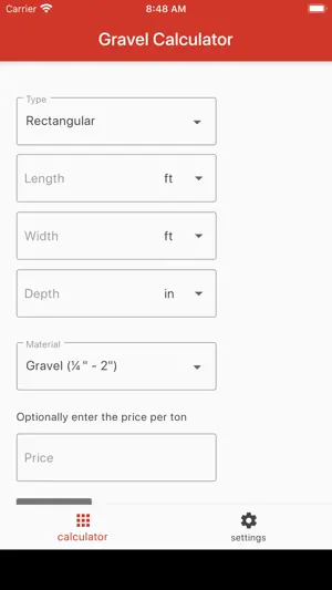 Gravel Calculator Plus screenshot 1