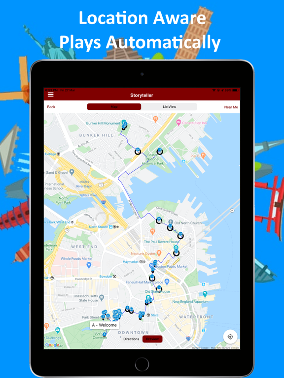 Storyteller | GPS Audio Tours iPad screenshot