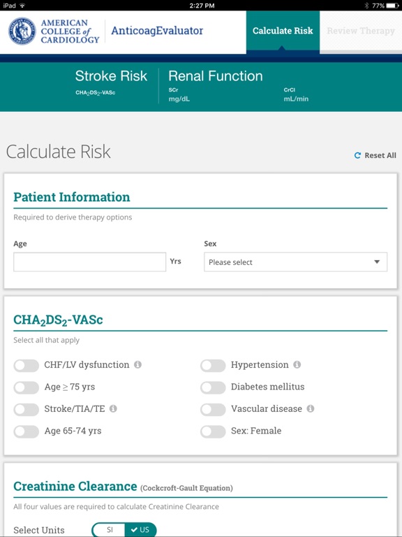 Screenshot #6 pour AnticoagEvaluator